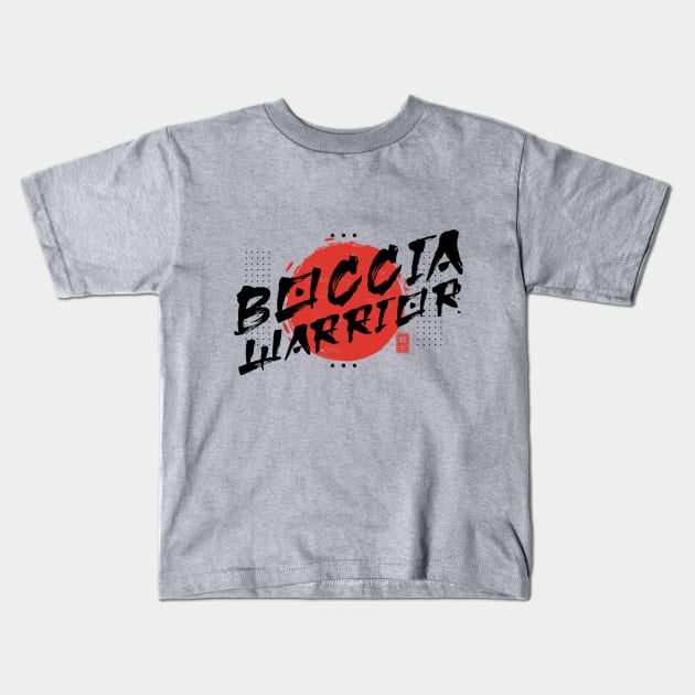 Oriental Brush Boccia Warrior Kids T-Shirt by rojakdesigns